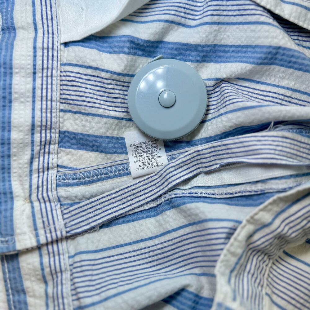 Polo Ralph Lauren Seersucker Shorts Tyler Blue White Stripes Men’s 42 VTG Preppy - Picture 13 of 15